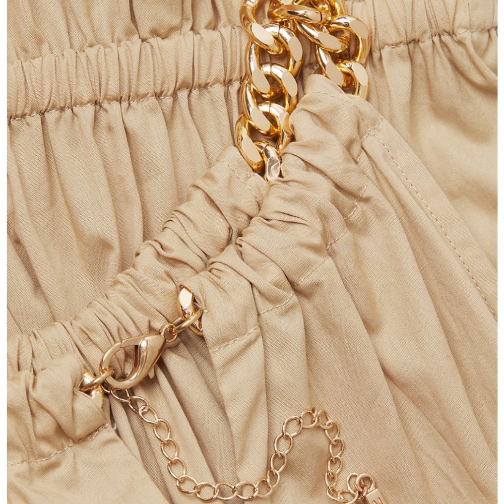 MICHAEL Michael Kors
Cotton Poplin Chain Midi-Dress
Khaki, size Medium - NWT